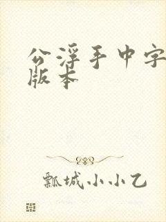 公浮手中字最新版本