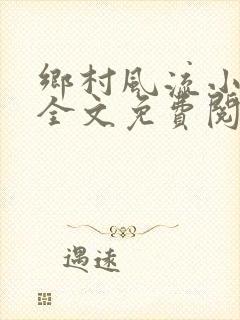 乡村风流小傻子全文免费阅读