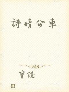 诗晴公车封面