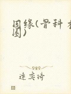 因缘(骨科 校园)封面