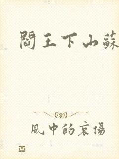 阎王下山苏文封面