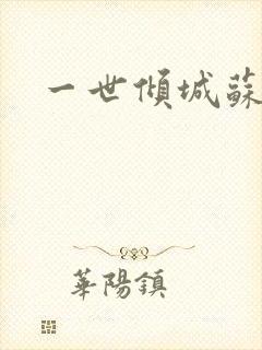 一世倾城苏小暖封面