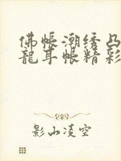 佛帐潮绣凸浮双龙耳帐精彩片段