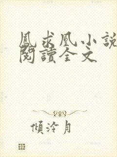 凤求凰小说免费阅读全文