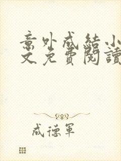 意外成结小说全文免费阅读笔趣阁下载无弹窗