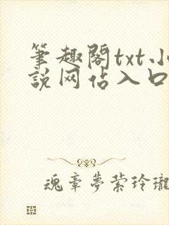 笔趣阁txt小说网站入口