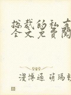 总裁的私有宝贝全文免费阅读