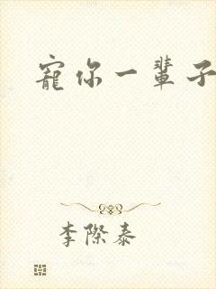 宠你一辈子封面