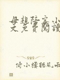 母亲陪客小说全文免费阅读封面
