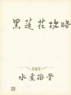 黑莲花攻略手册