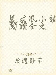 凤求凰小说免费阅读全文