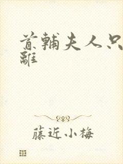 首辅夫人只想和离