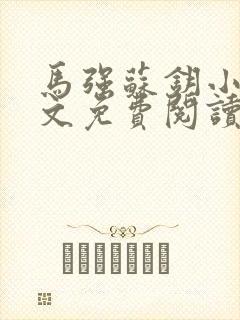 马强苏钥小说全文免费阅读最新章节