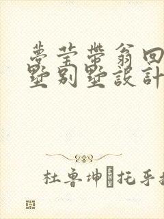 梦莹带翁回乡别墅别墅设计封面