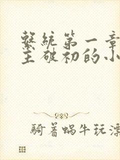 系统第一章给宿主破初的小说