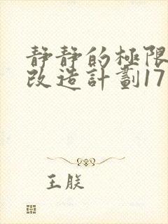 静静的极限自我改造计划17封面