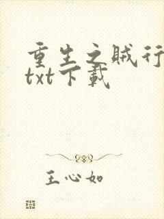 重生之贼行天下txt下载封面