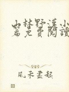 山林野汉小说全篇免费阅读