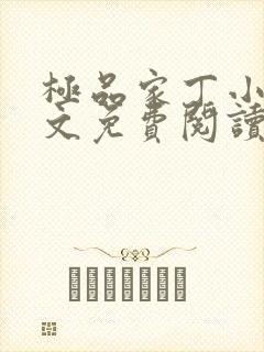 极品家丁小说全文免费阅读