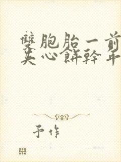 双胞胎一前一后夹心饼干年下