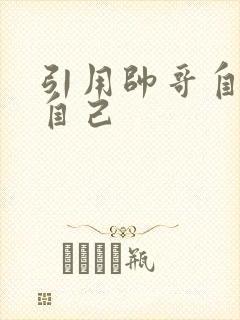引用帅哥自己玩自己