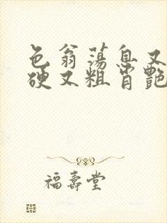 色翁荡息又大又硬又粗肖艳