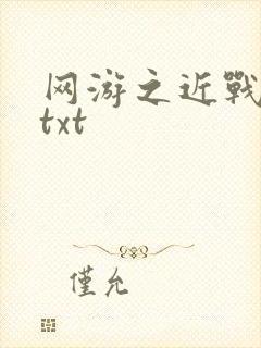 网游之近战法师txt