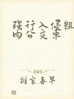 强行入侵粗暴h肉公交车封面