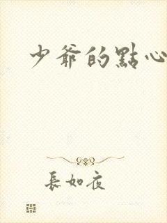 少爷的点心封面