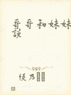 哥哥和妹妹的小说封面