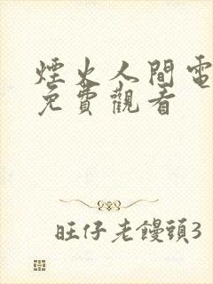 烟火人间电视剧免费观看