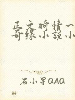 正文畸情～内裤奇缘小说小茹