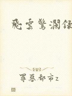 飞云惊澜录