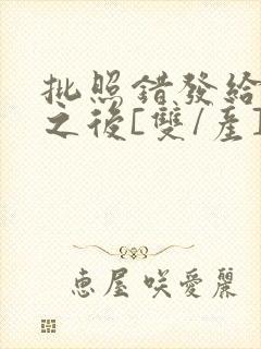 批照错发给情敌之后[双/产]封面