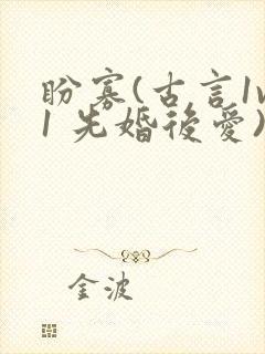 盼寡(古言1v1 先婚后爱)封面