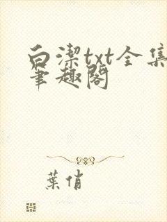 白洁txt全集笔趣阁