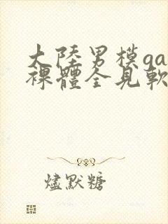 大陆男模gay裸体全见软件