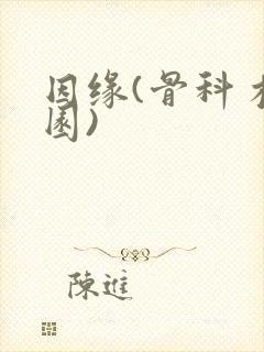 因缘(骨科 校园)