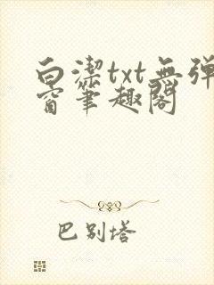 白洁txt无弹窗笔趣阁封面