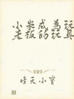 小米成为玩具店老板的玩具