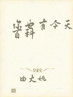 你也有今天百度百科封面