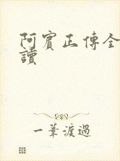 阿宾正传全文阅读