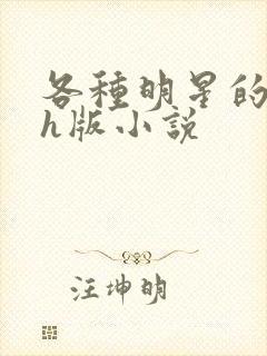 各种明星的综艺h版小说