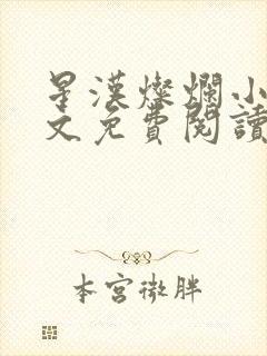 星汉灿烂小说全文免费阅读