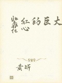 紫红的巨大顶开花心