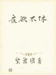 夜欲不休封面
