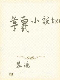 告白小说txt下载