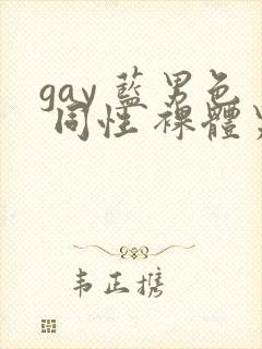 gay 蓝男色 同性 裸体男模