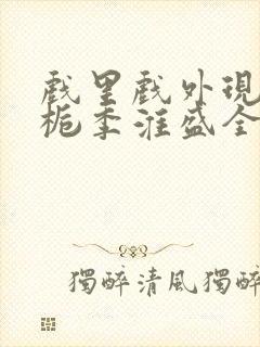 戏里戏外现场林栀季淮盛全文免费阅读封面