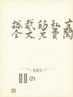 总裁的私有宝贝全文免费阅读